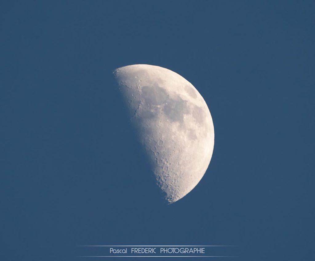 La lune photographiée par Pascal Frédéric pour le magazine Découverte.